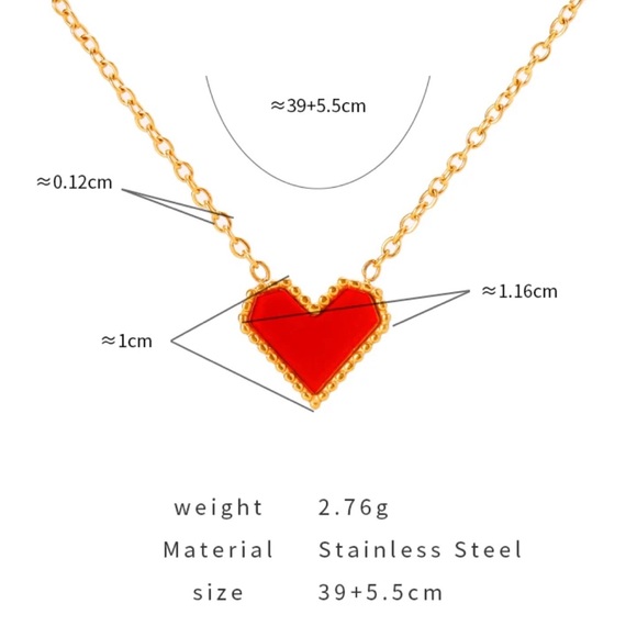 ❤️Red Heart Necklace - Picture 5 of 5